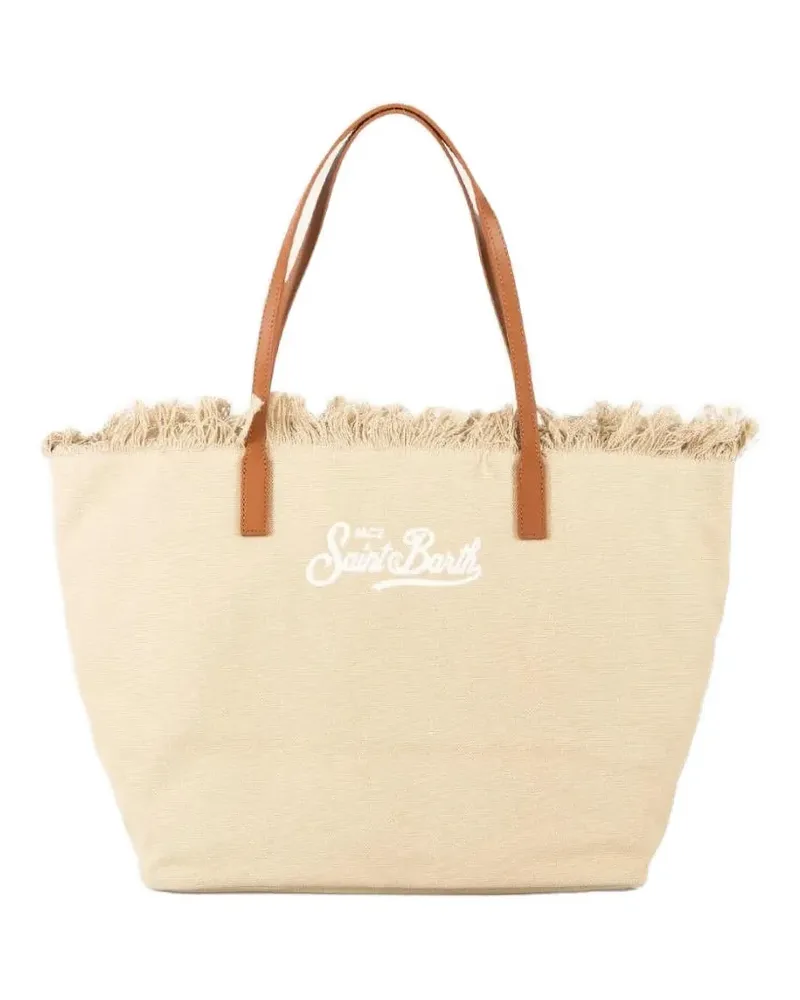 MC2 Saint Barth City fringed tote bag - Nude Nude