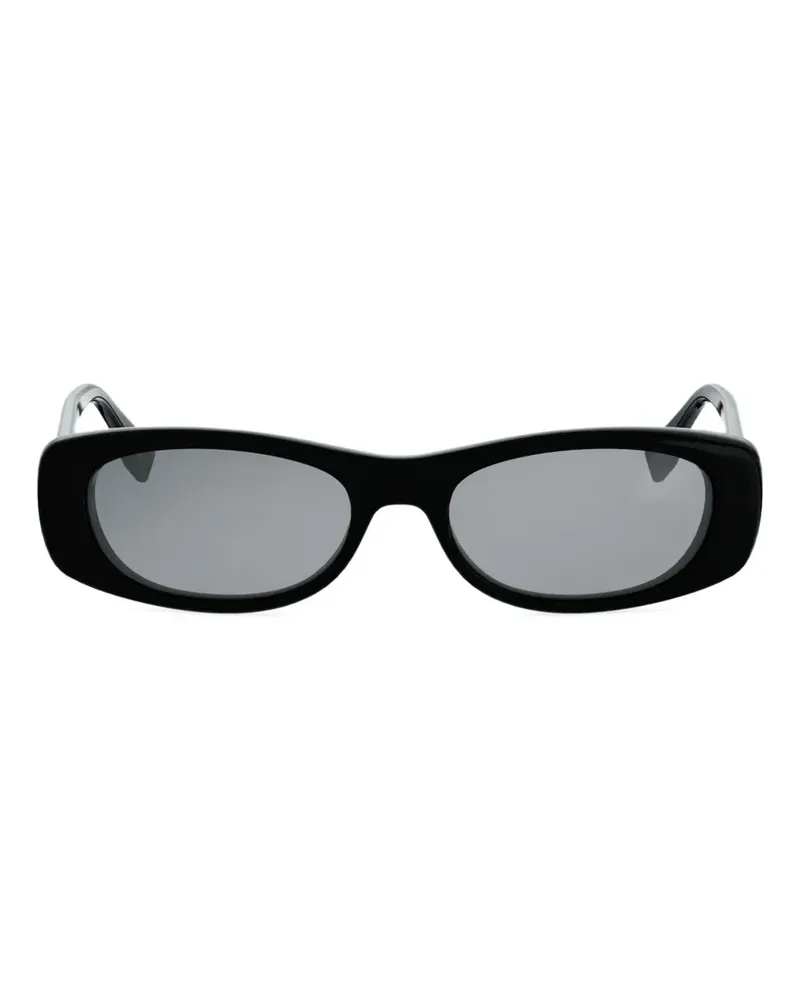 Fendi FF Sonnenbrille mit eckigem Gestell - Schwarz Schwarz