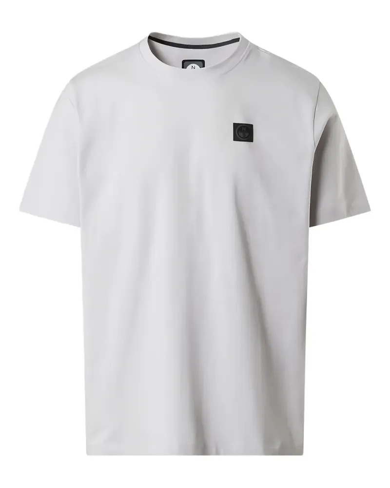North Sails T-Shirt mit Logo-Patch - Grau Grau
