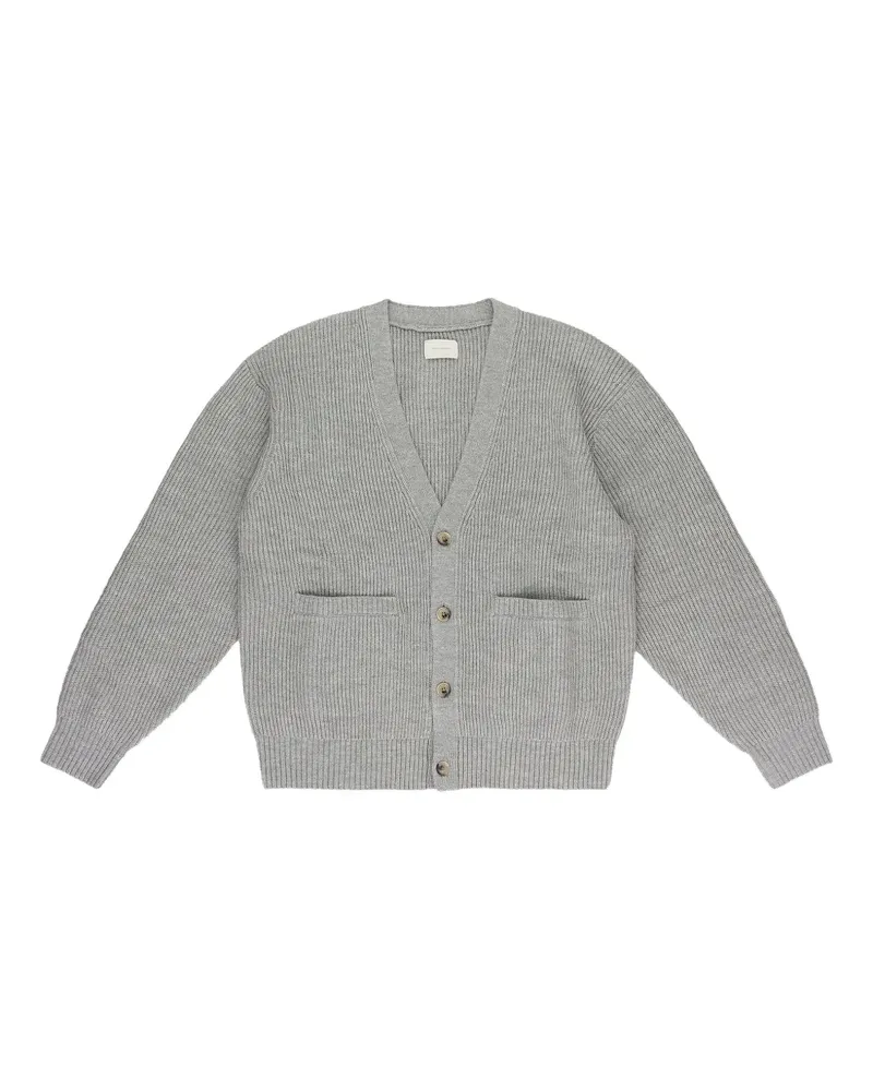 Aimé Leon Dore Stadium waffle-knit "Grey" cardigan - Grau Grau