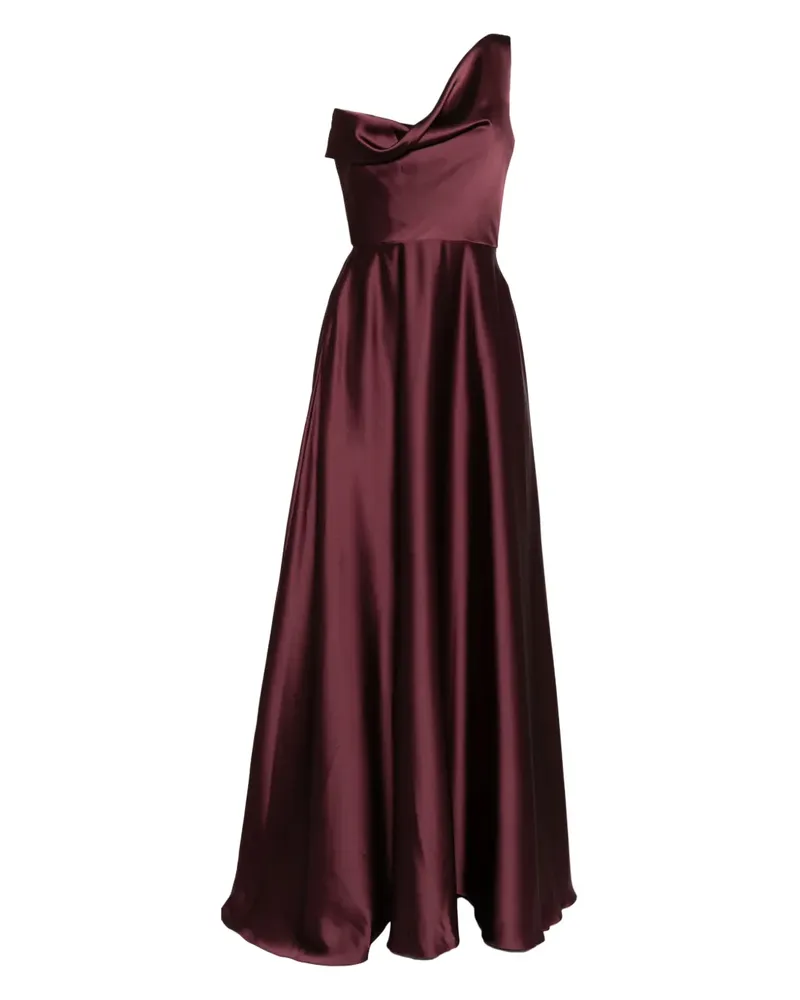 Amsale Drapierte One-Shoulder-Robe - Rot Rot