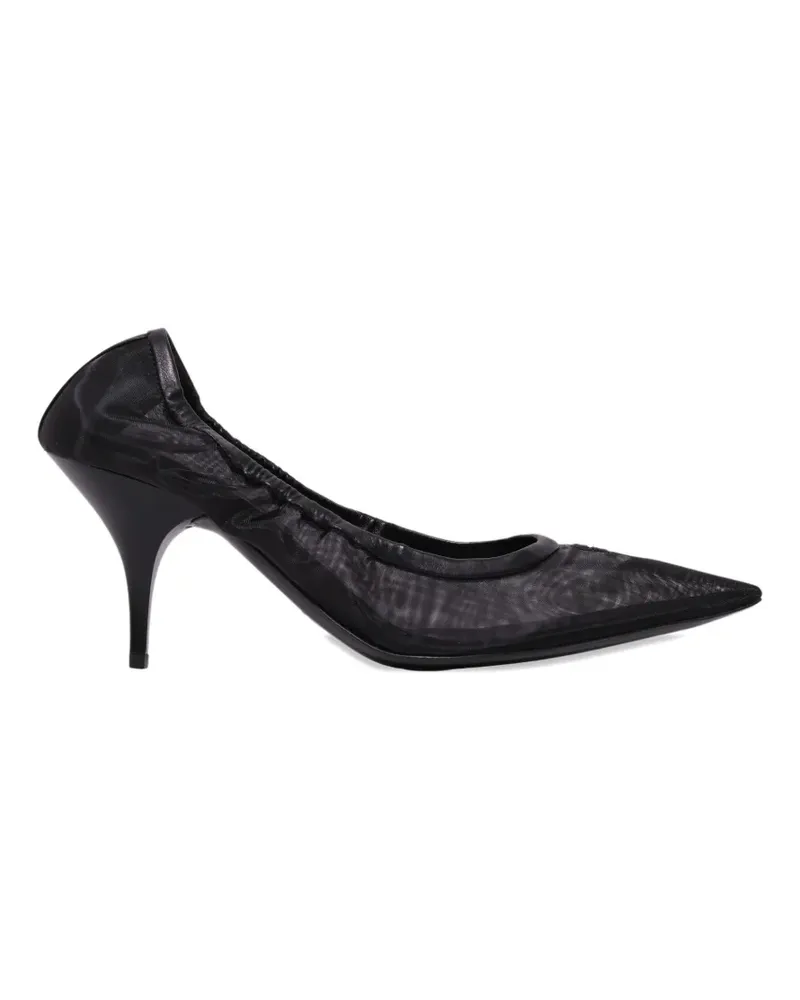 Miu Miu sheer-mesh pointed-toe pumps - Schwarz Schwarz