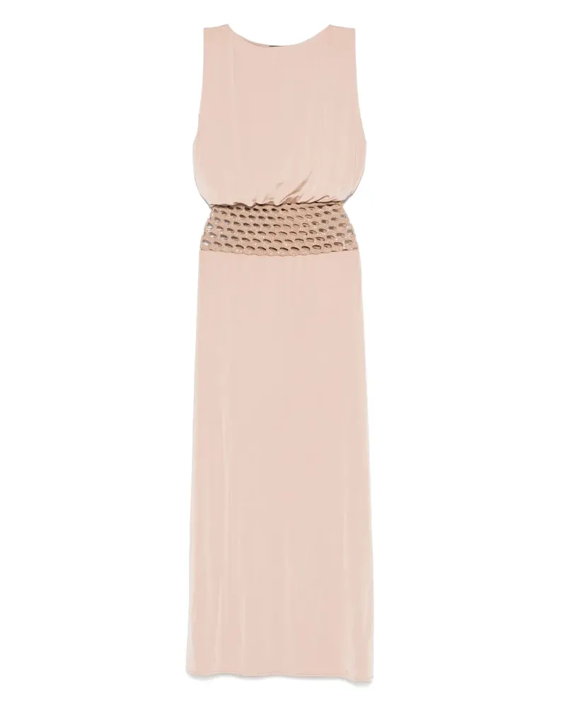 Giorgio Armani Kleid mit Metallic-Garn - Rosa Rosa