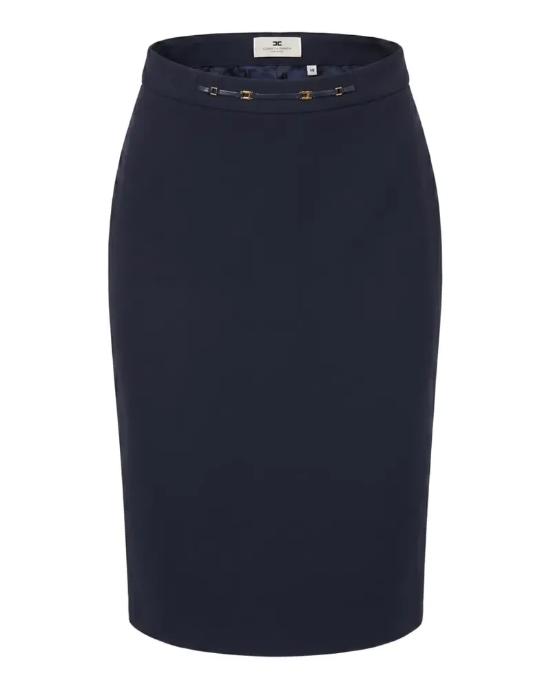 Elisabetta Franchi Hoch sitzender Midi-Bleistiftrock - Blau Blau