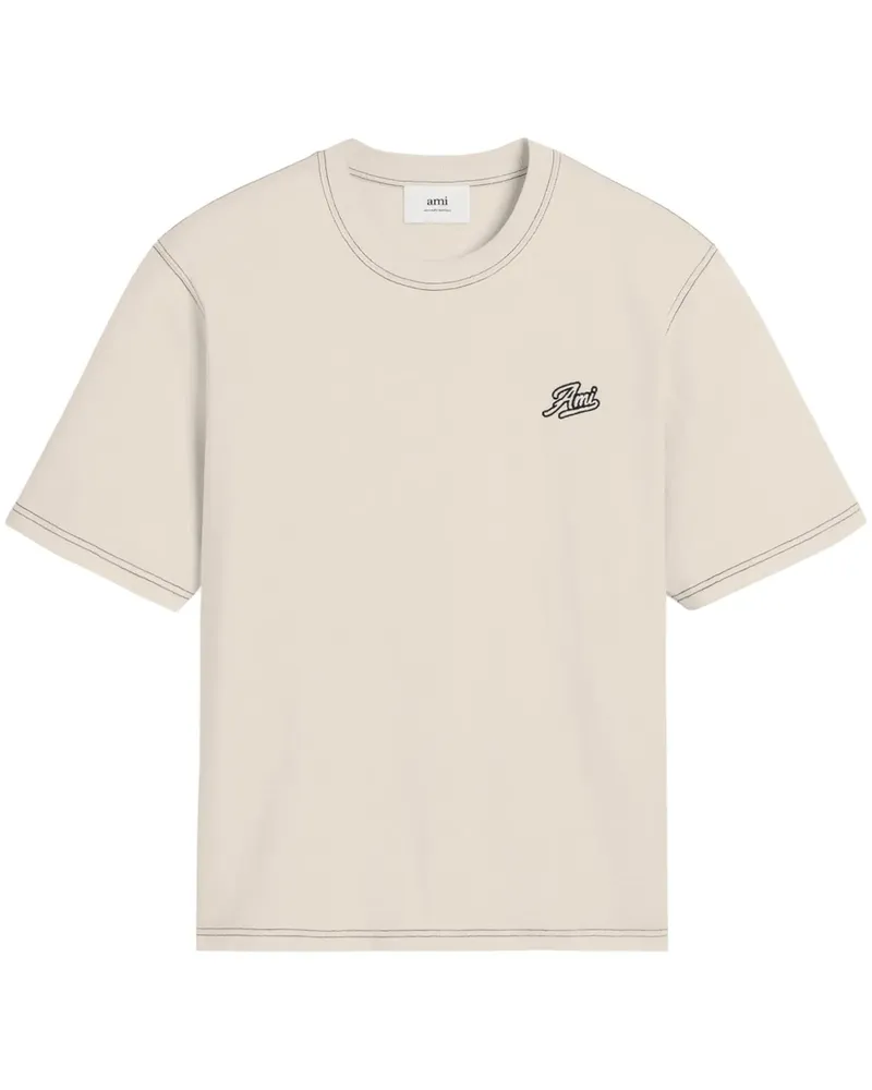 AMI Paris Ami Signature T-Shirt - Nude Nude