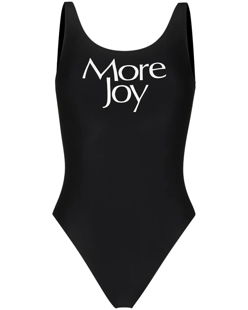 MORE JOY Badeanzug mit Print - Schwarz Schwarz