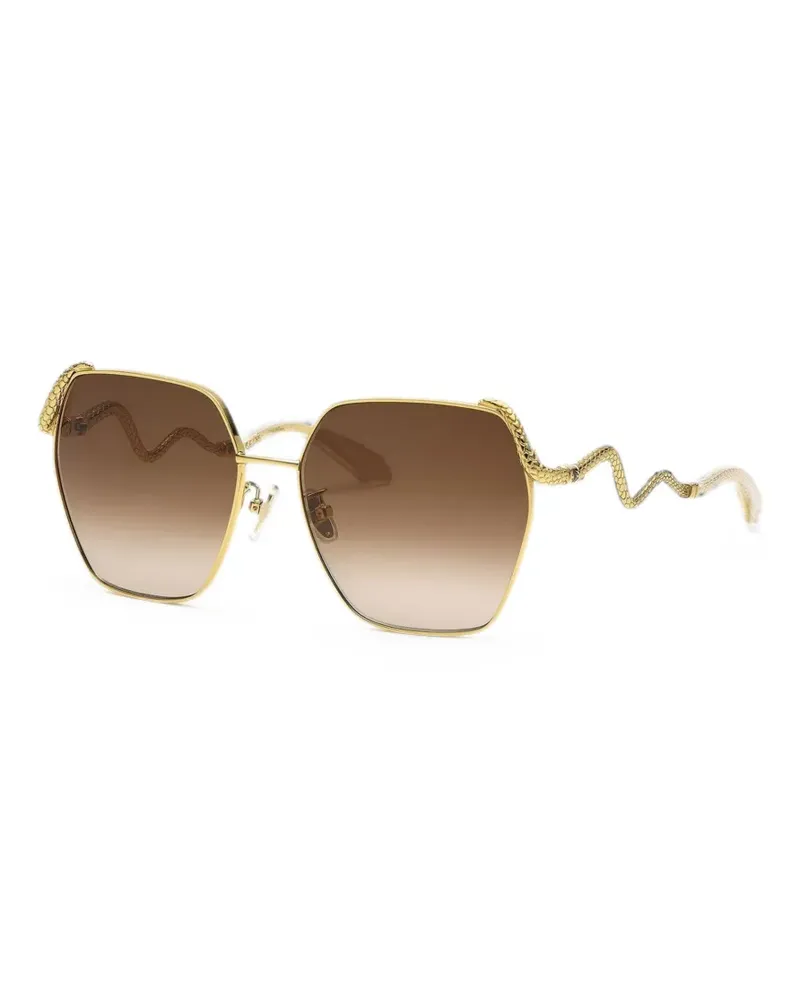 Roberto Cavalli Sonnenbrille mit Schlangenoptik - Gold Gold