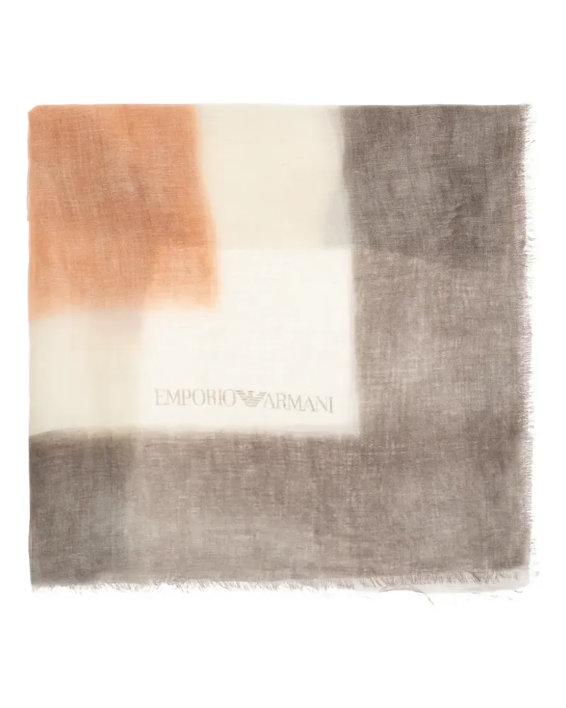 Emporio Armani frayed scarf - Weiß Weiß