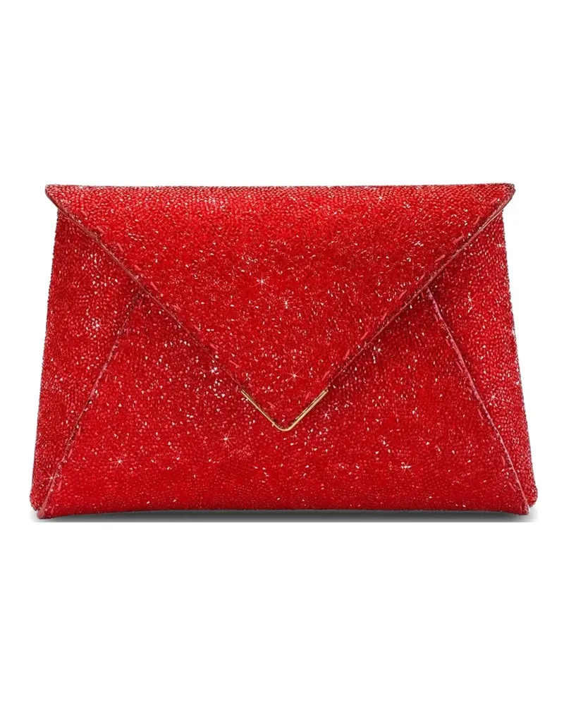 Tyler Ellis small Lee 'Pouchet' crystal-embellished clutch bag - Rot Rot