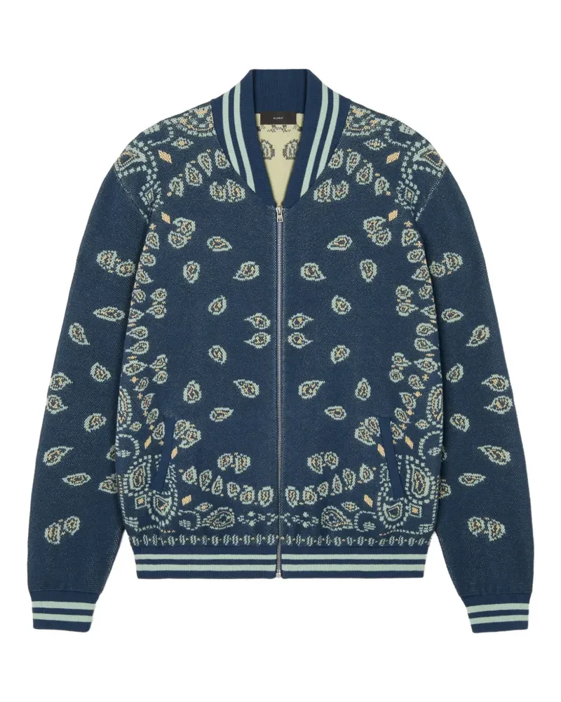 Alanui Bomberjacke mit Jacquardmuster - Blau Blau
