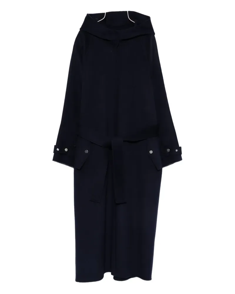 Pinko Mantel mit Kapuze - Blau Blau