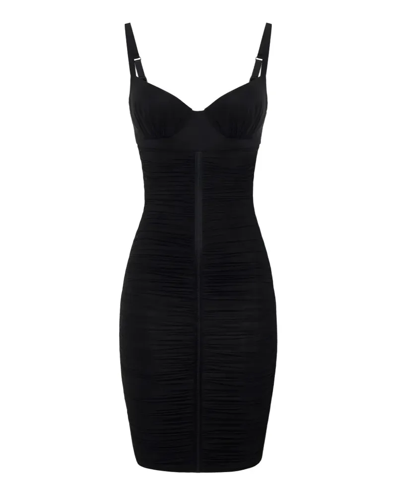 Elisabetta Franchi Drapiertes Jersey-Kleid - Schwarz Schwarz