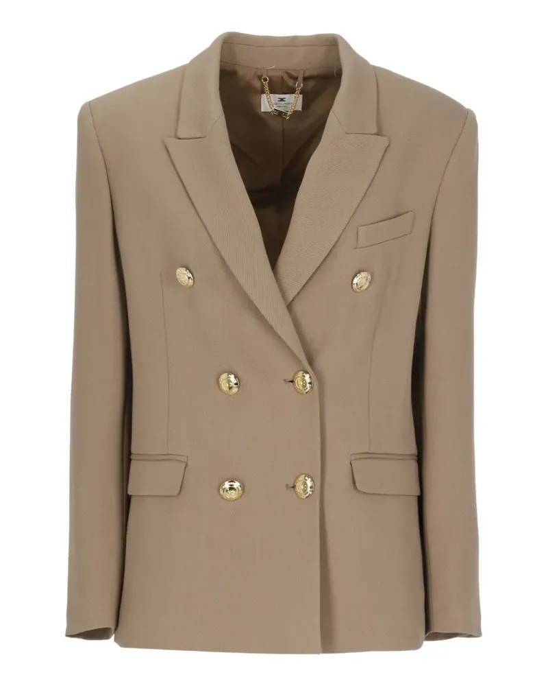 Elisabetta Franchi double-breasted blazer - Nude Nude