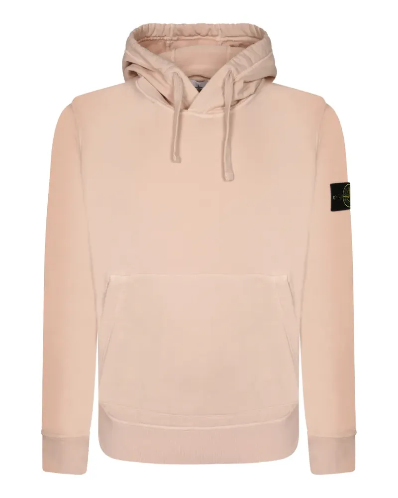 Stone Island 6100062 Hoodie aus Bio-Baumwollfleece - Rosa Rosa