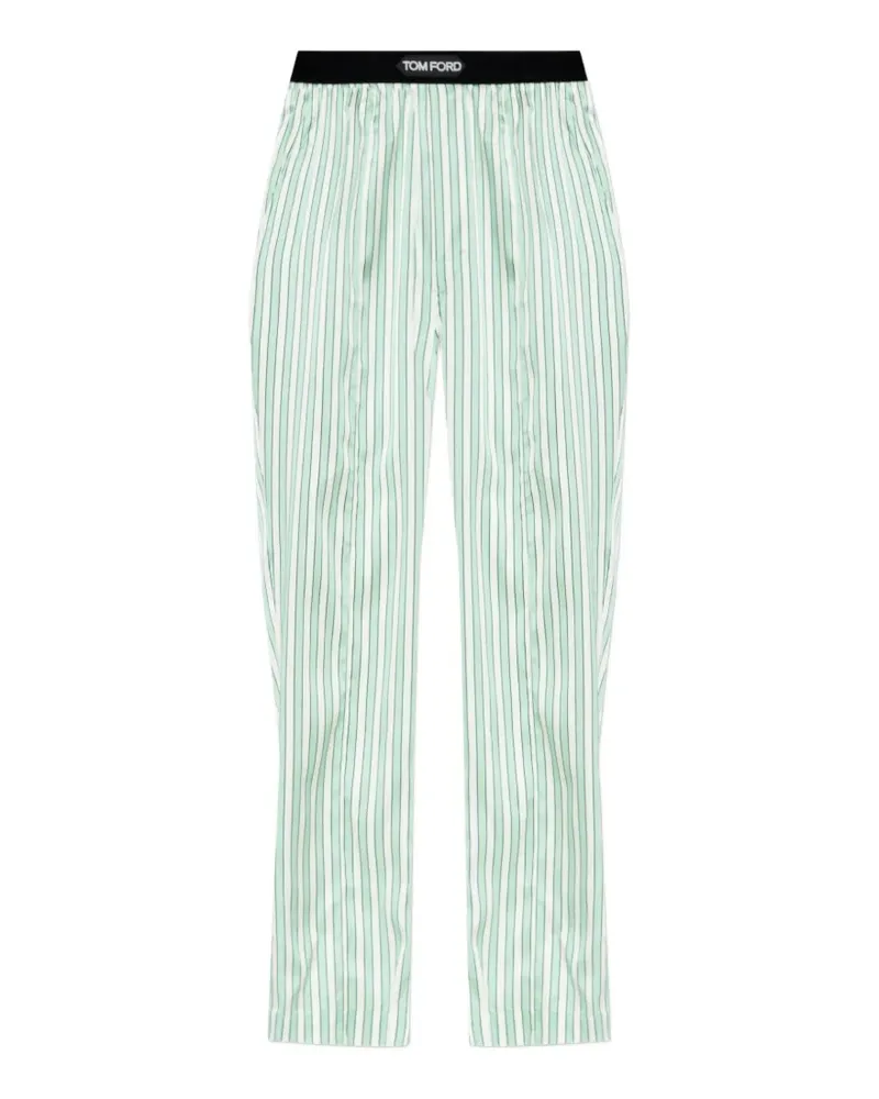 Tom Ford striped pajama bottoms - Grün Grün