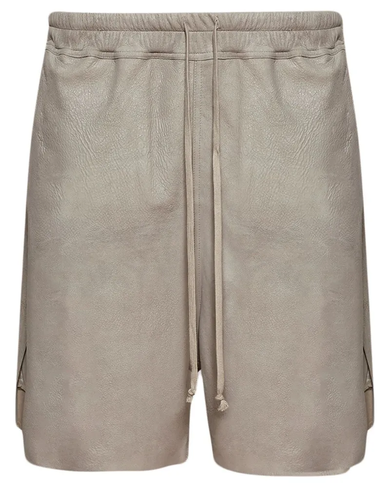 Rick Owens Shorts aus Leder - Grau Grau