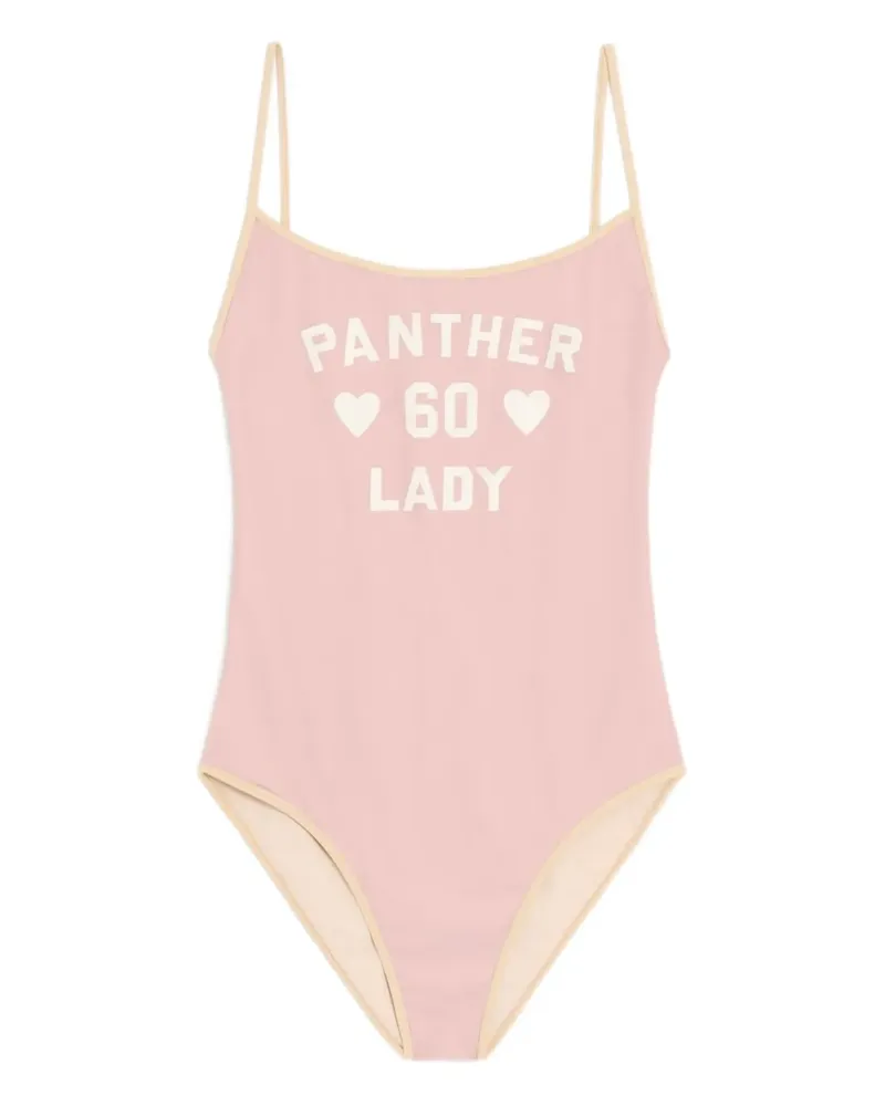 Valentino Garavani Badeanzug mit Logo-Print - Rosa Rosa