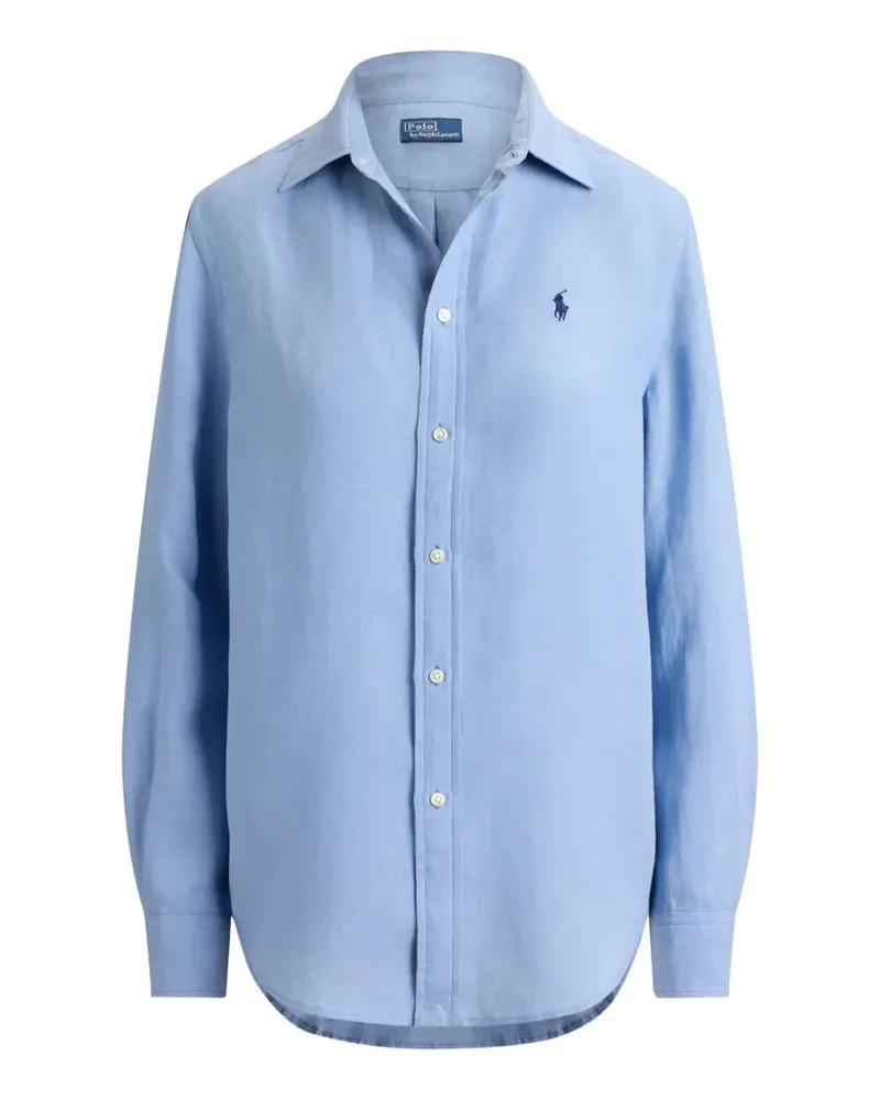 Ralph Lauren logo-embroidery shirt - Blau Blau