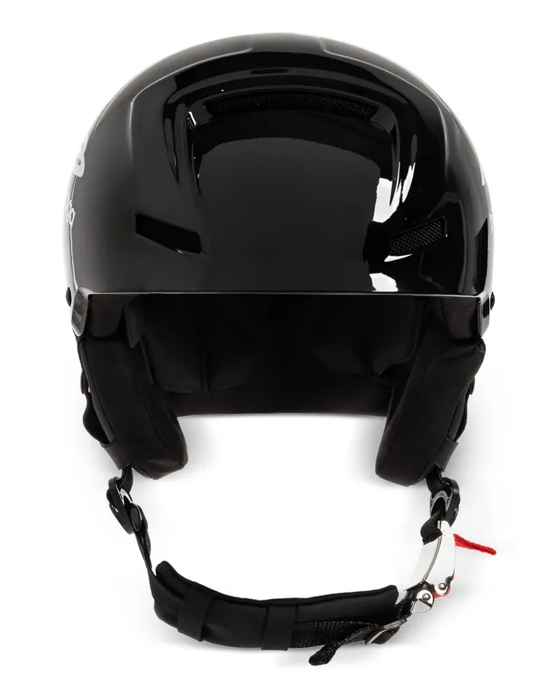 Balenciaga Skihelm mit Logo-Print - Schwarz Schwarz