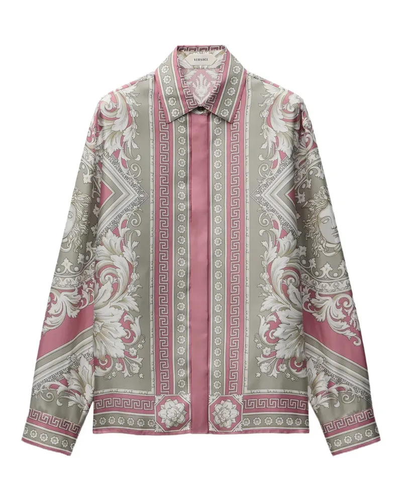 Versace Hemd mit Print - Rosa Rosa