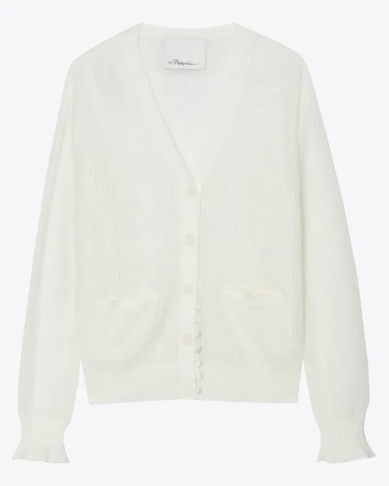 3.1 phillip lim Gestrickter Cardigan - Weiß Weiß