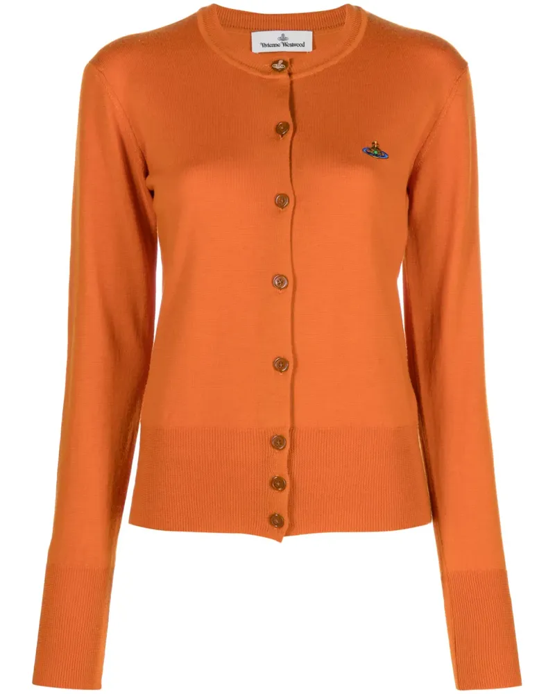 Vivienne Westwood Bestickter Cardigan - Orange Orange