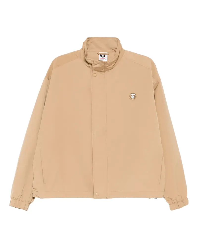 BAPE Jacke mit Logo-Patch - Braun Braun