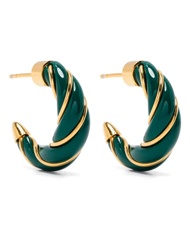Aurélie Bidermann mini Diana twisted earrings - Gold Gold