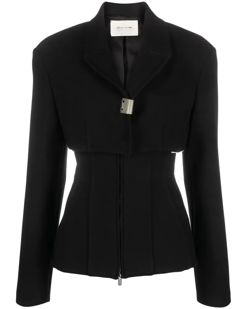 1017 ALYX 9SM Jacke im Layering-Look - Schwarz Schwarz