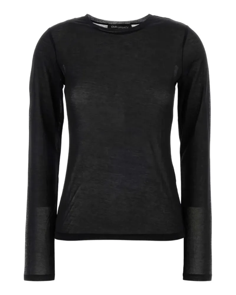 Our Legacy long-sleeve T-shirt - Schwarz Schwarz