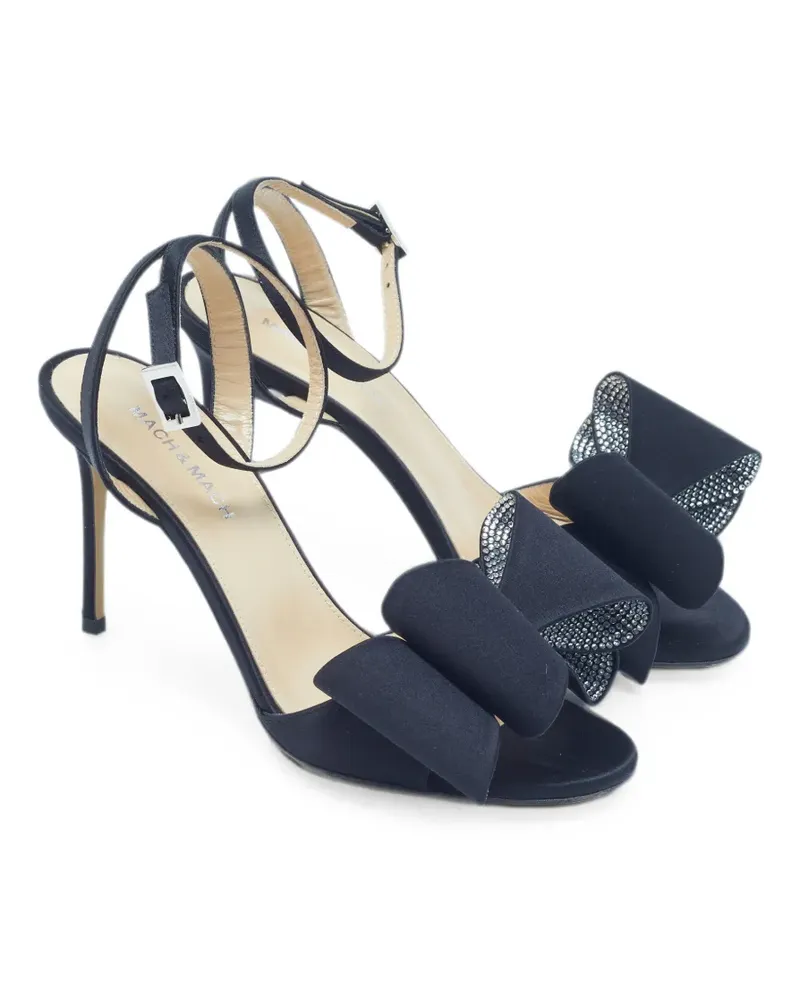 Mach & Mach Le Cadeau bow sandals - Schwarz Schwarz