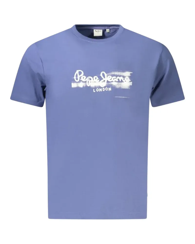 Pepe Jeans T-Shirt mit Logo-Print - Blau Blau