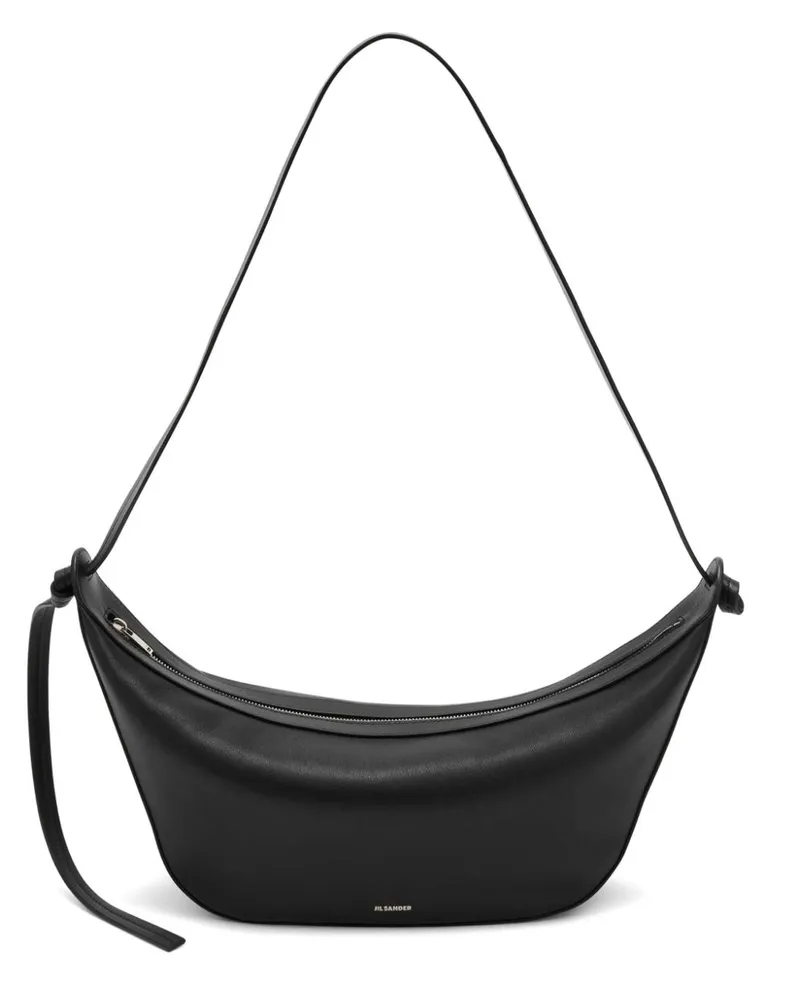 Jil Sander Schultertasche mit Knotendetail - Schwarz Schwarz