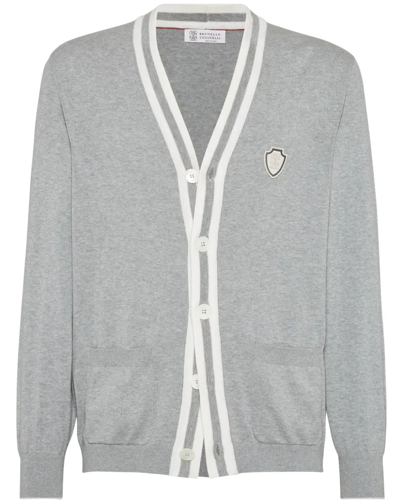 Brunello Cucinelli Cardigan aus Baumwolle - Grau Grau