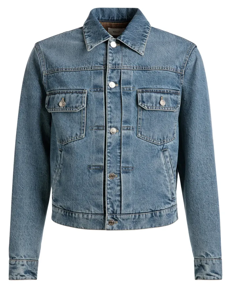 Bally Jeansjacke mit Klappentaschen - Blau Blau
