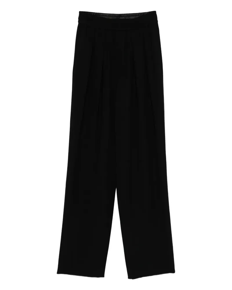 Emporio Armani Hose mit elastischem Bund - Schwarz Schwarz