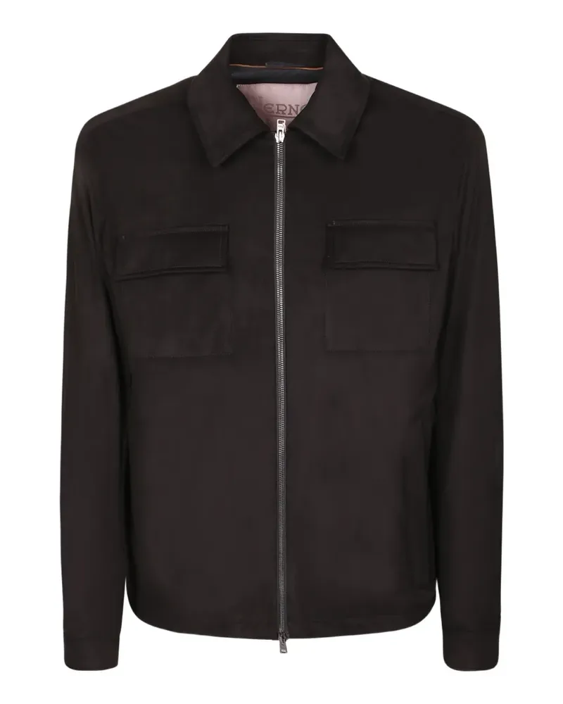 Herno Hemdjacke mit Brusttaschen - Schwarz Schwarz