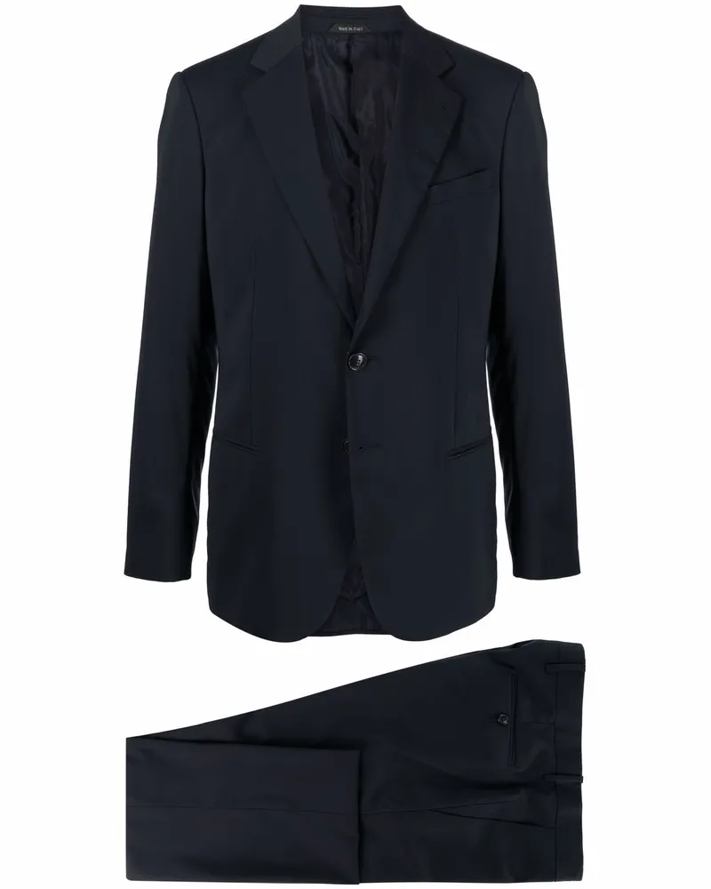 Giorgio Armani Einreihiger Anzug - Blau Blau