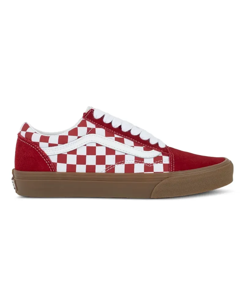 Vans Karierte Old Skool Sneakers - Rot Rot
