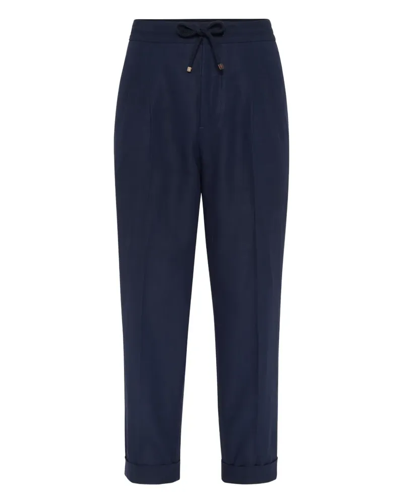 Brunello Cucinelli Hose aus Leinen - Blau Blau