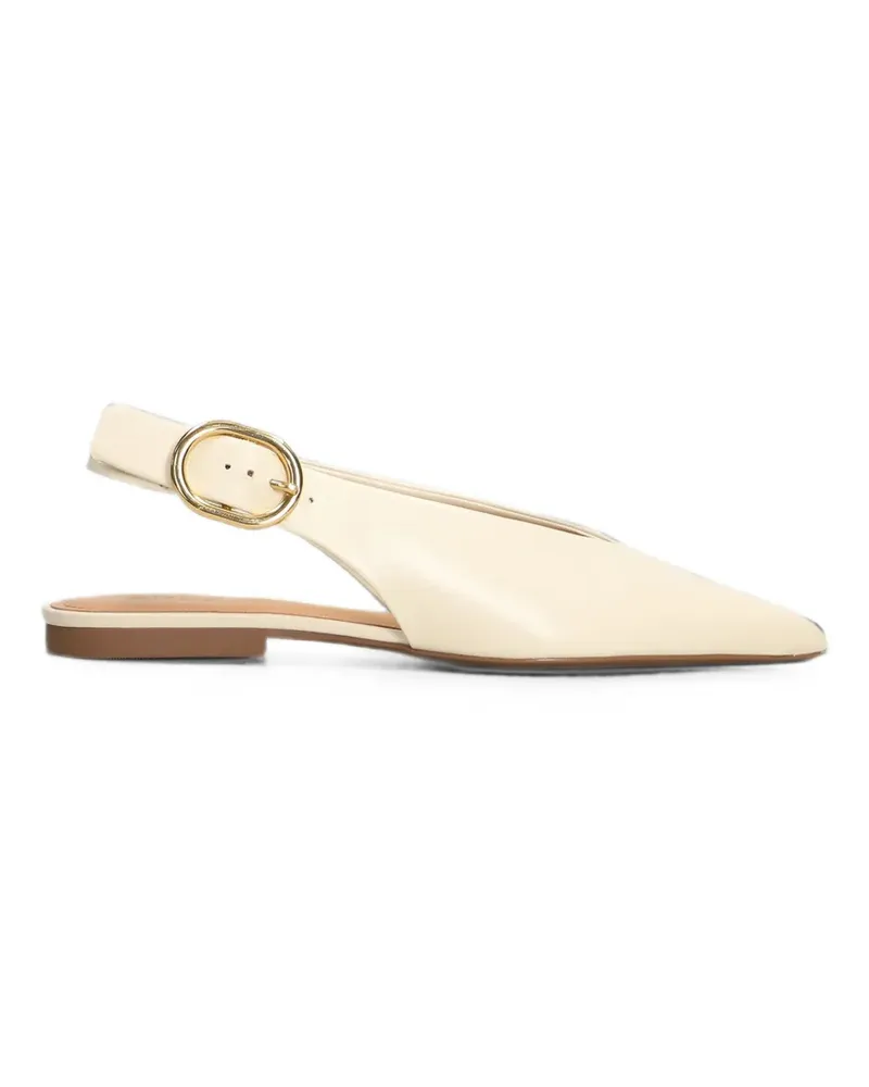 AREZZO buckle-detail pointed-toe pumps - Nude Nude