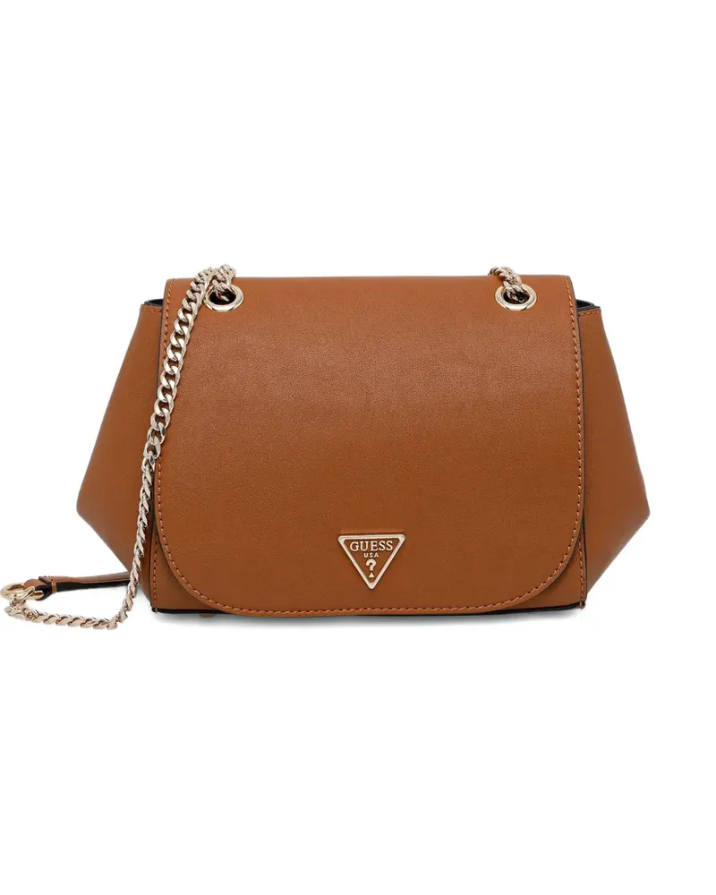 Guess Talent Schultertasche mit Logo - Braun Braun