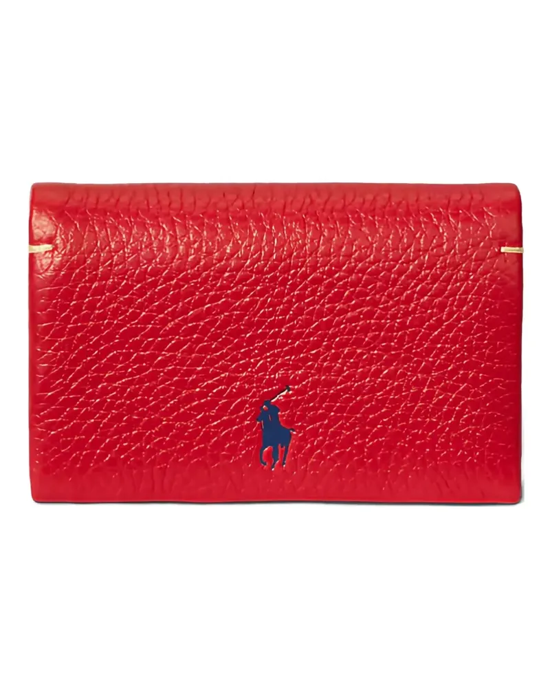 Ralph Lauren Play Leather Snap card case - Rot Rot