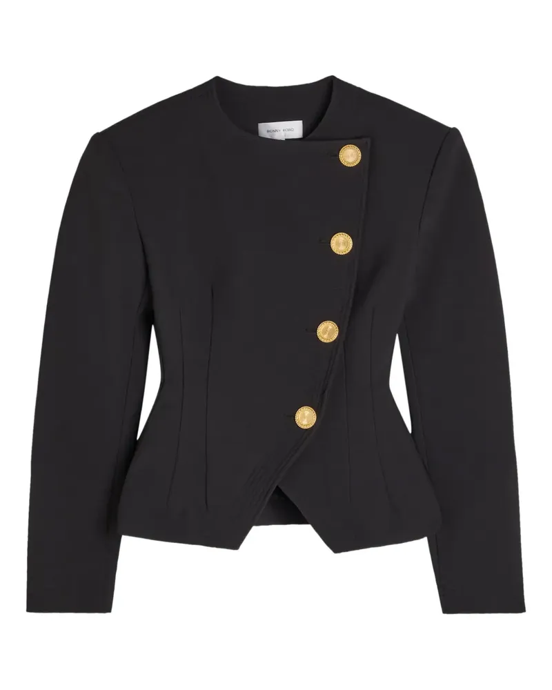 Ronny Kobo gold-tone button jacket - Schwarz Schwarz