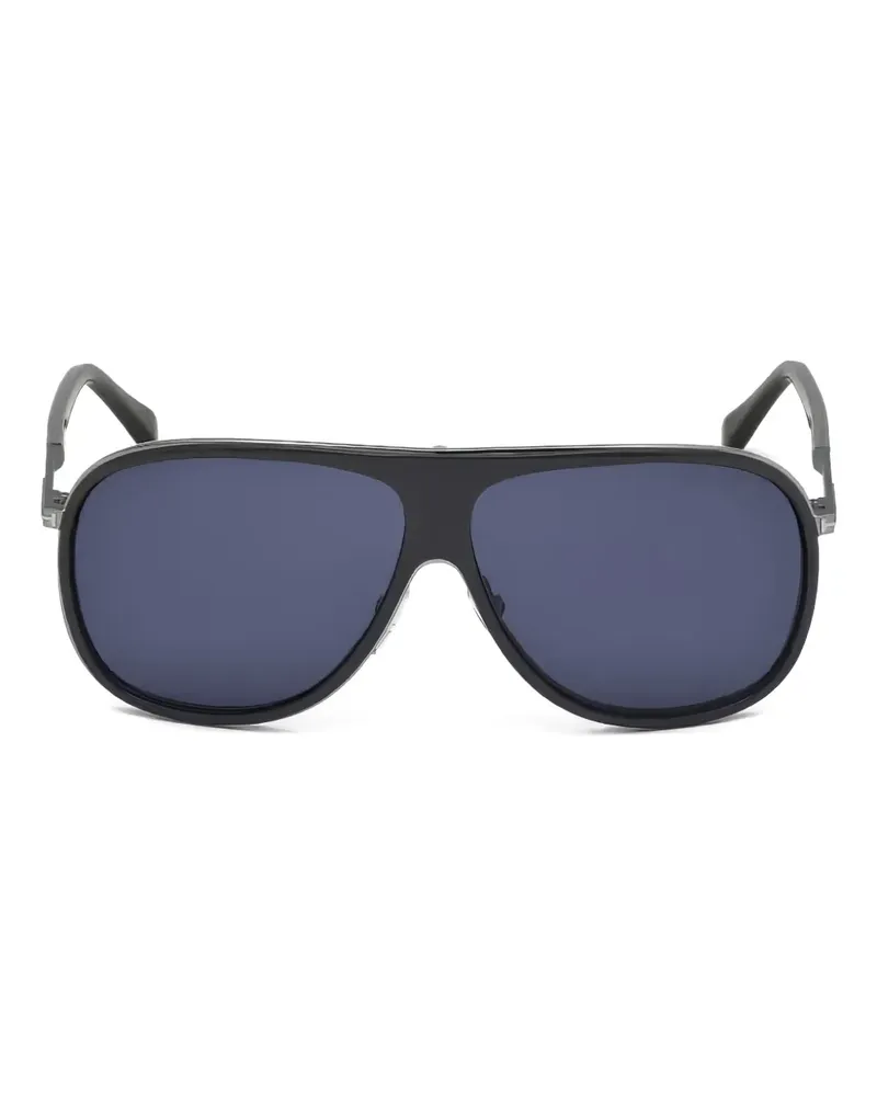 Tom Ford Runde Sonnenbrille - Schwarz Schwarz