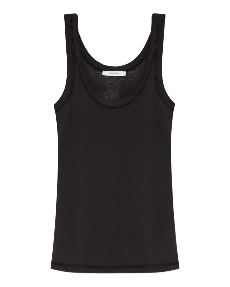 Christophe Lemaire Geripptes Trägershirt - Schwarz Schwarz