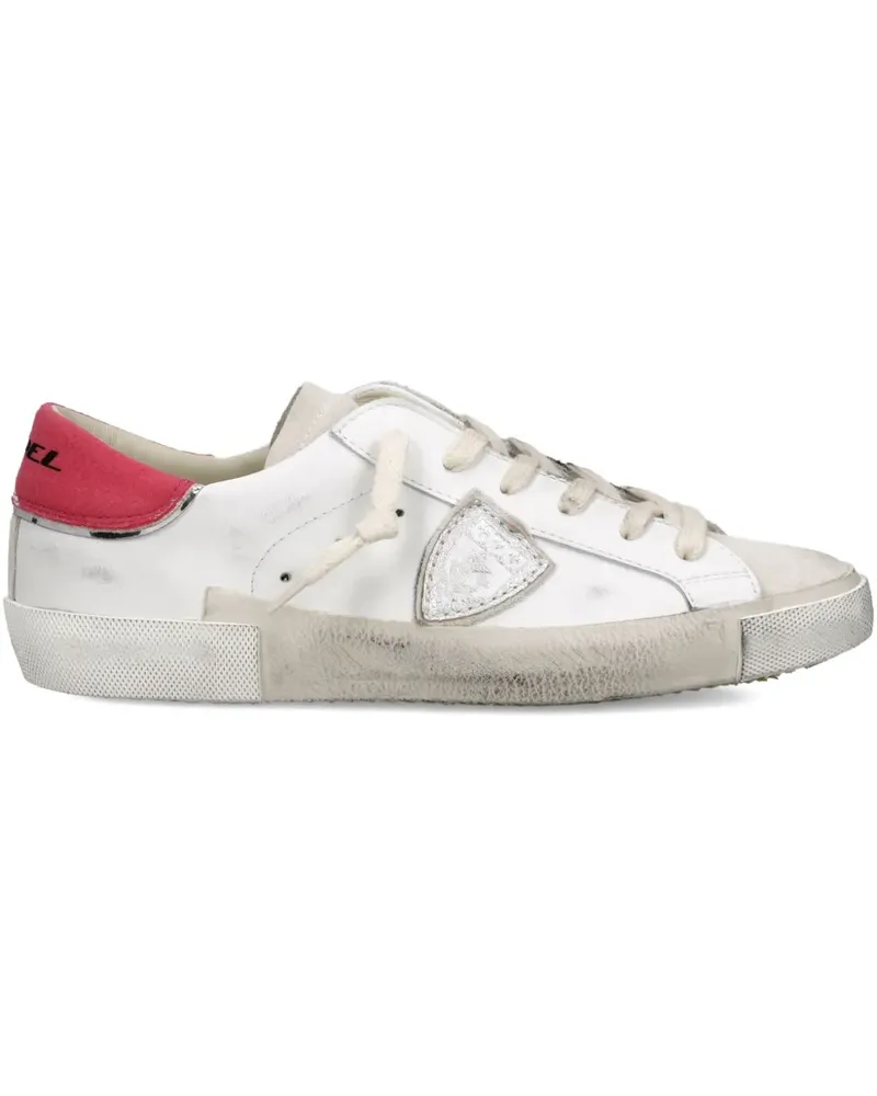Philippe Model Sneakers im Used-Look - Weiß Weiß