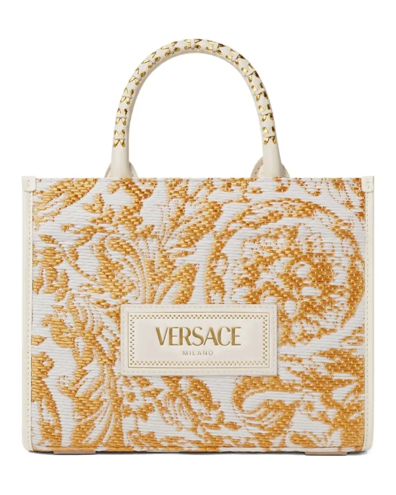 Versace Kleine Barocco Athena Handtasche - Weiß Weiß