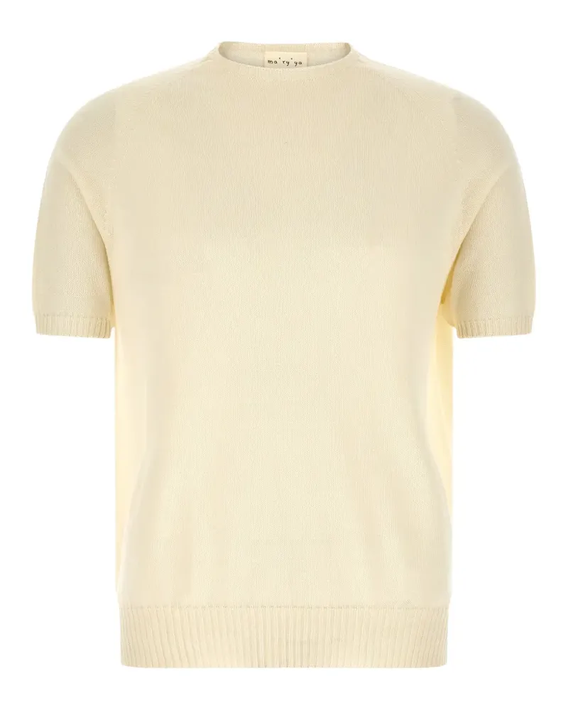 MA'RY'YA short-sleeved sweater - Nude Nude