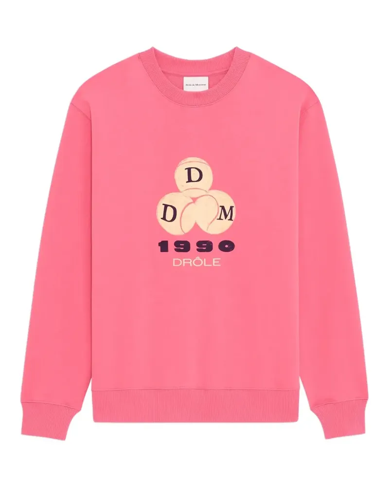 Drôle de Monsieur 1990 logo-print sweatshirt - Rosa Rosa